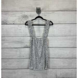 Haptics Plus Size White & Black Speckled Sleeveless Top Size 3X